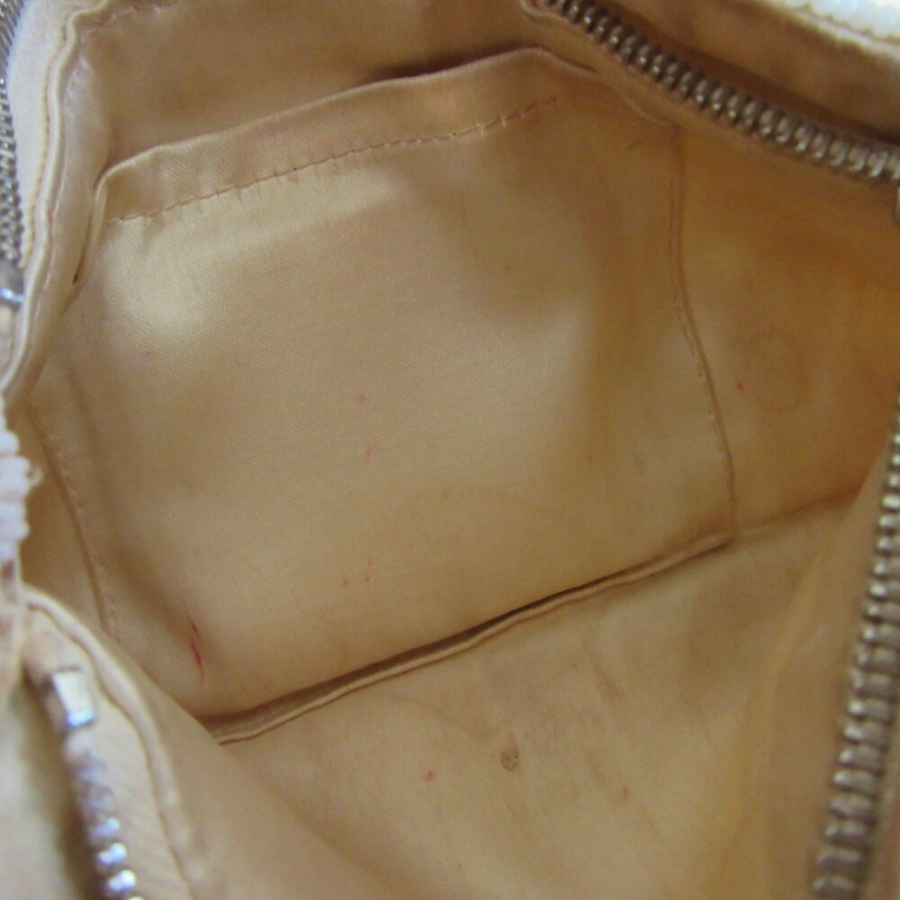 Vintage Ivory Beaded Small Top Zip Closure Clutch Bag - Picture 3 of 3